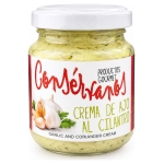 Crema de ajo al cilantro