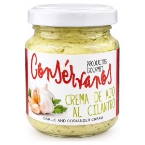 Crema de ajo al cilantro