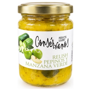 Relish de pepinos y manzana